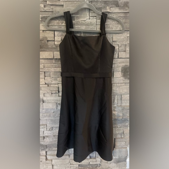 David’s bridal black dress sleek and elegant girls 14 or woman’s small - Picture 1 of 3